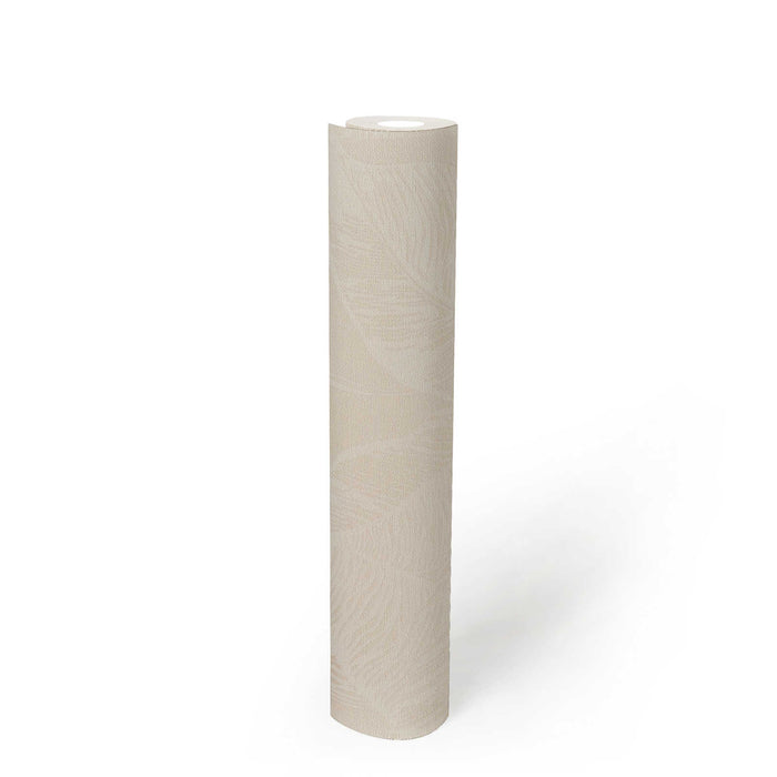 Banana Grove - Leaf Wallpaper - Beige