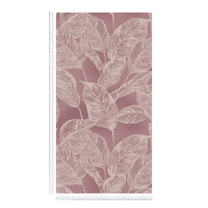 Banana Grove - Leaf Wallpaper - Pink