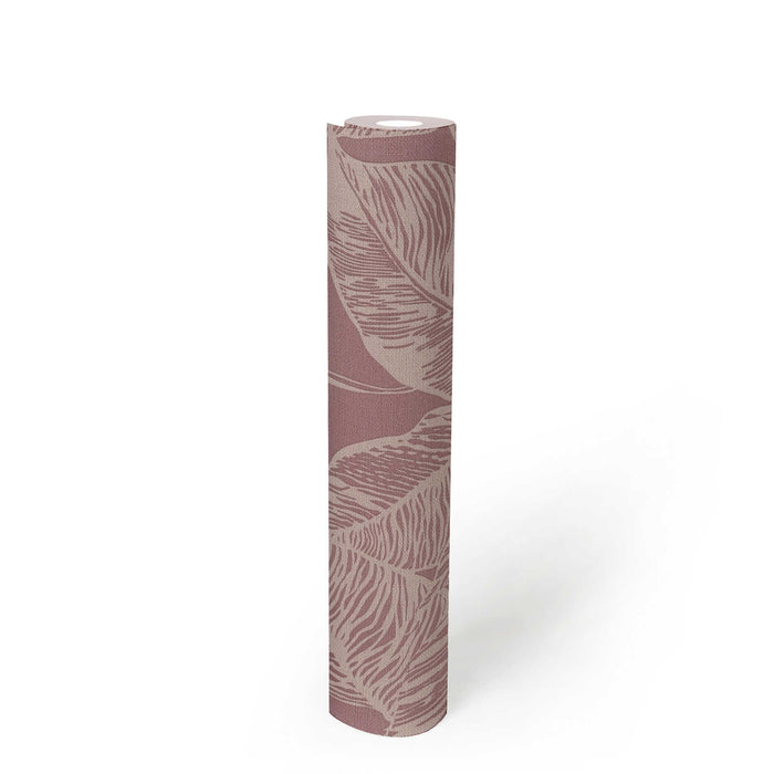 Banana Grove - Leaf Wallpaper - Pink