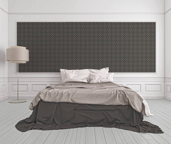 Baroque Pattern II Wallpaper - Brown
