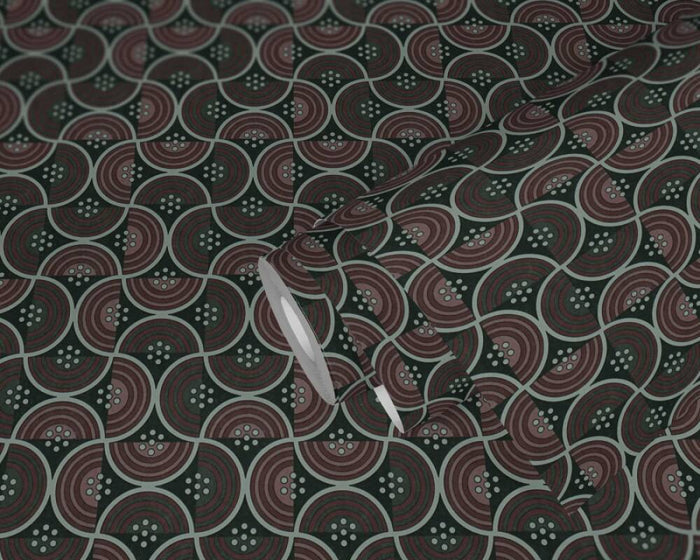 Baroque Pattern II Wallpaper - Brown