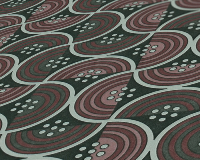 Baroque Pattern II Wallpaper - Brown