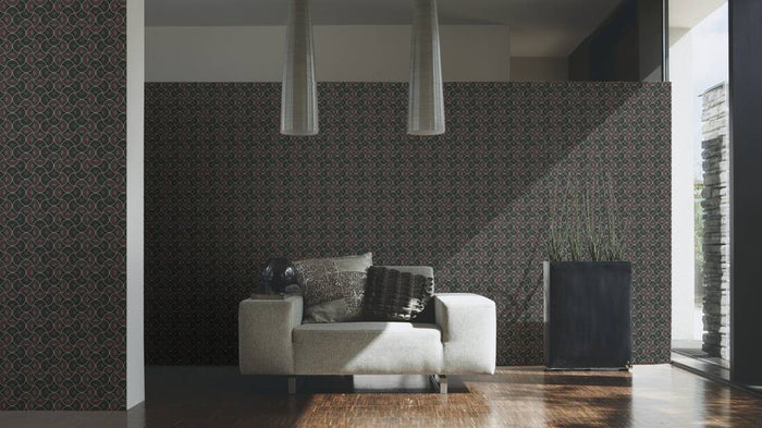 Baroque Pattern II Wallpaper - Brown