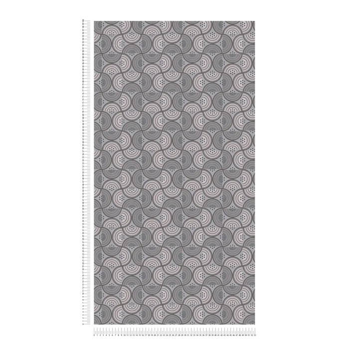 Baroque Pattern II Wallpaper - Grey