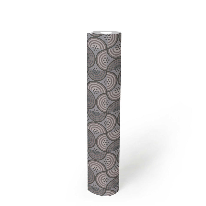 Baroque Pattern II Wallpaper - Grey