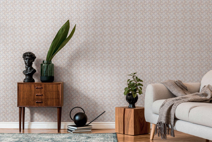 Baroque Pattern II Wallpaper - Light Grey