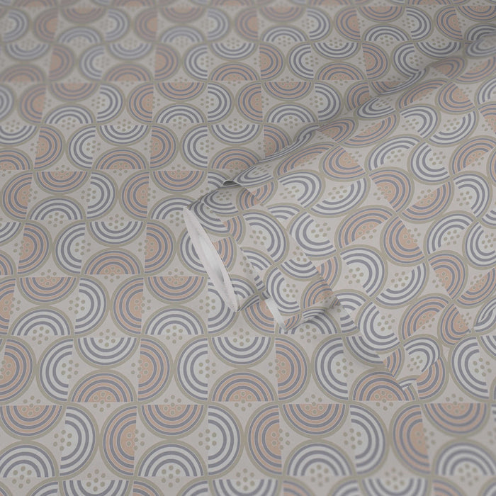 Baroque Pattern II Wallpaper - Light Grey