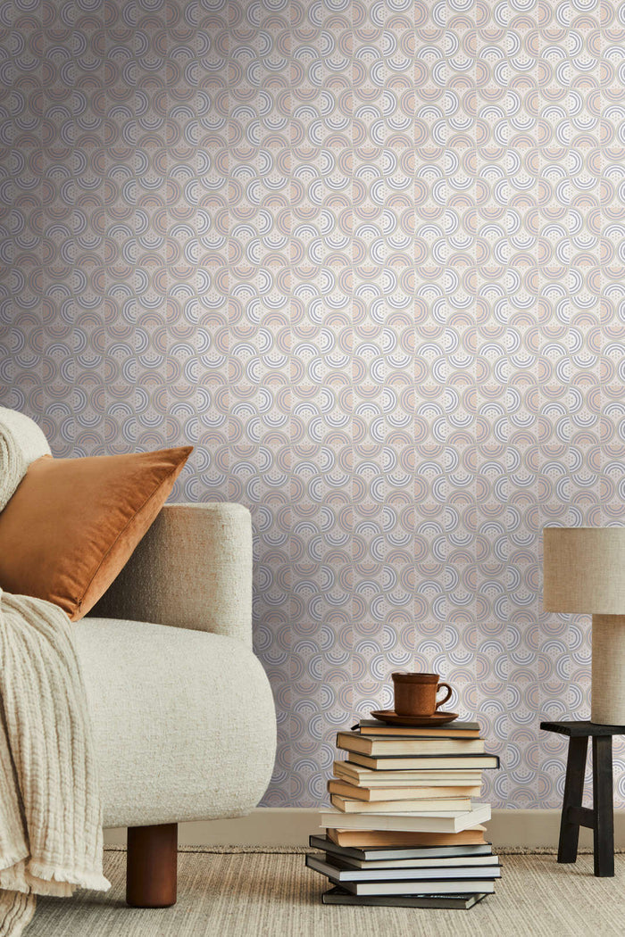 Baroque Pattern II Wallpaper - Light Grey