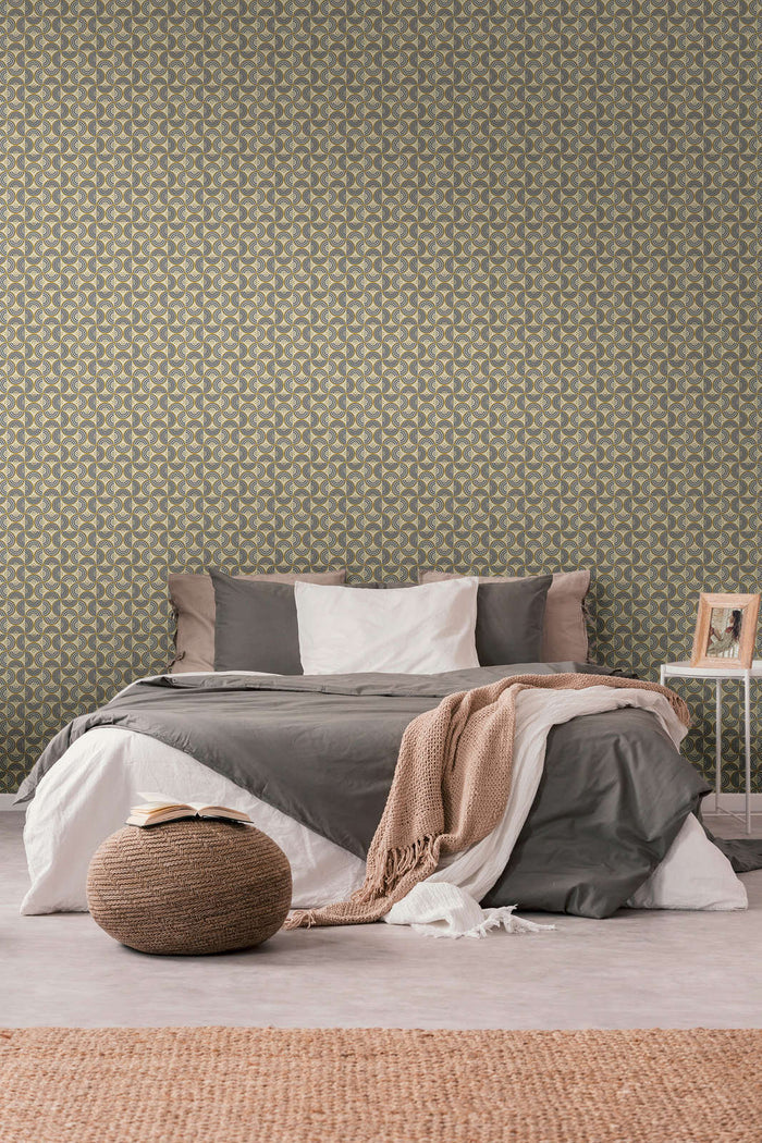Baroque Pattern II Wallpaper - Sand