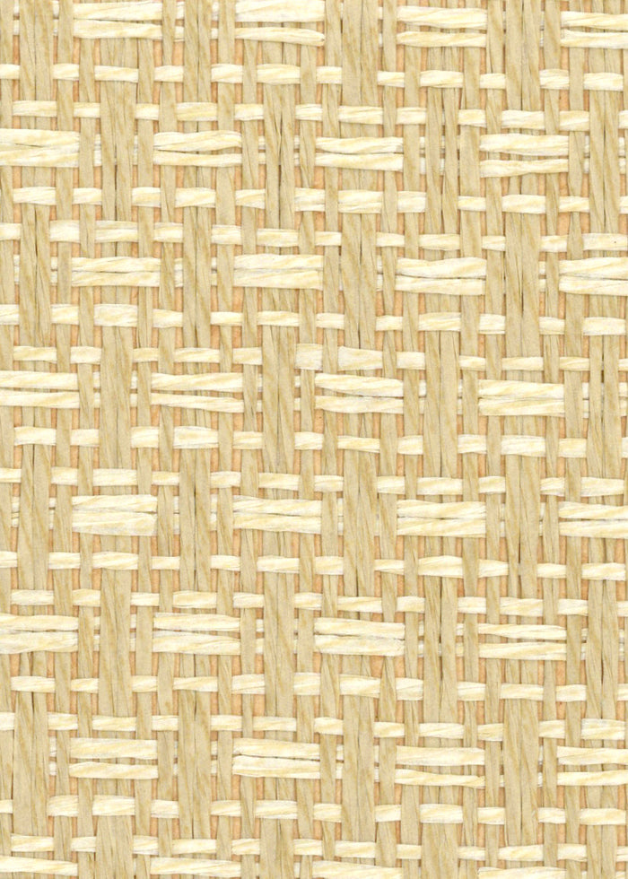 Basket Case - Grasscloth Wallpaper - Buff Up