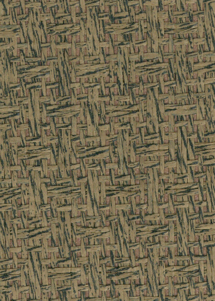Basket Case - Grasscloth Wallpaper - Chocolate