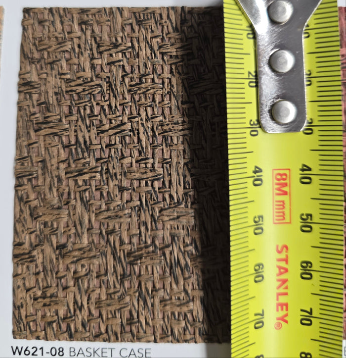 Basket Case - Grasscloth Wallpaper - Chocolate