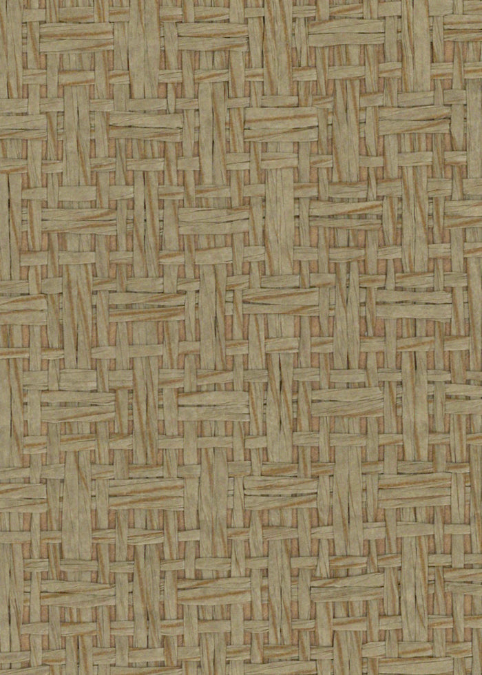 Basket Case - Grasscloth Wallpaper - Elephant
