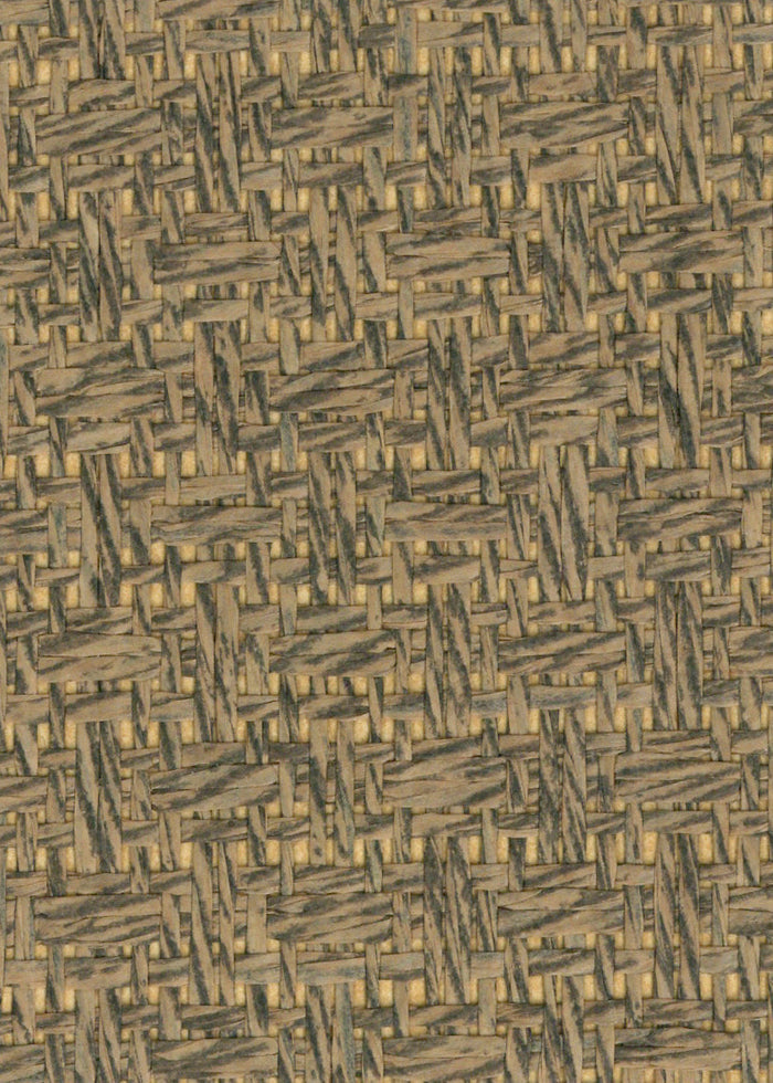Basket Case - Grasscloth Wallpaper - Fog