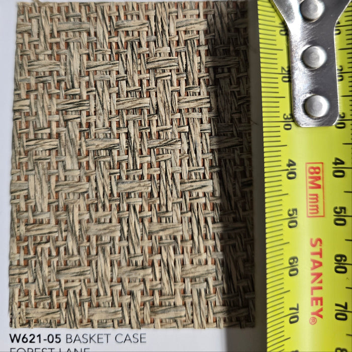Basket Case - Grasscloth Wallpaper - Forest Lane