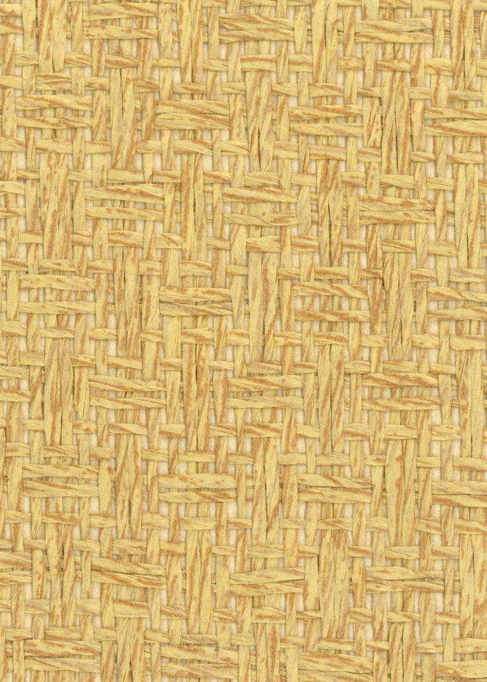 Basket Case - Grasscloth Wallpaper - Golden Sand