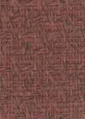 Basket Case - Grasscloth Wallpaper - Ruby