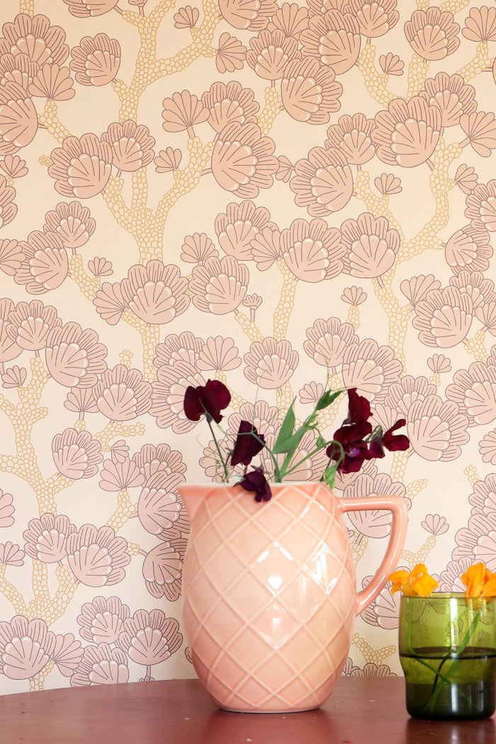 Beachy Breeze Wallpaper - Ballet Pink