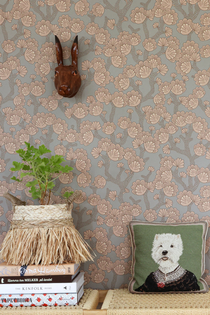 Beachy Breeze Wallpaper - Bay Tree Green