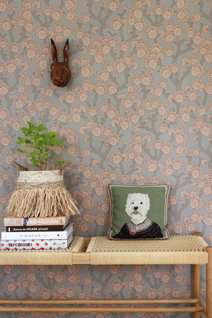 Beachy Breeze Wallpaper - Bay Tree Green