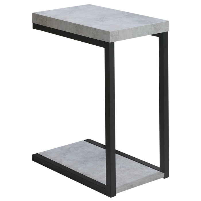 Beck Accent Table Cement And Black - Adams Furniture