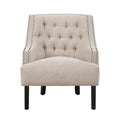 Beige Nailhead Accent Chair - Adams Furniture