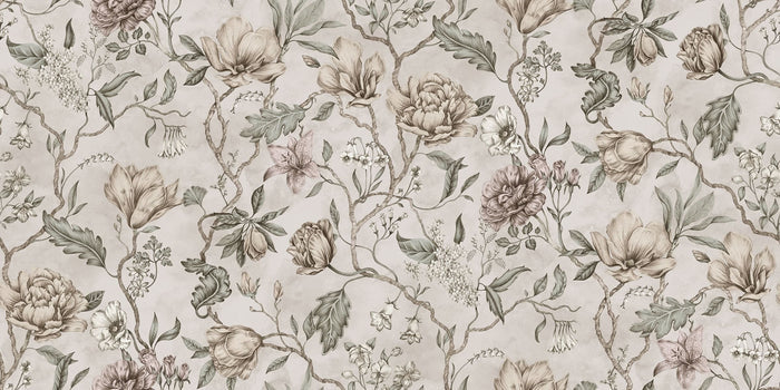 Belinda Mural Wallpaper - Pastel