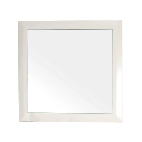 Bellaterra Home 203054-MIRROR Solid Wood Frame Mirror, White