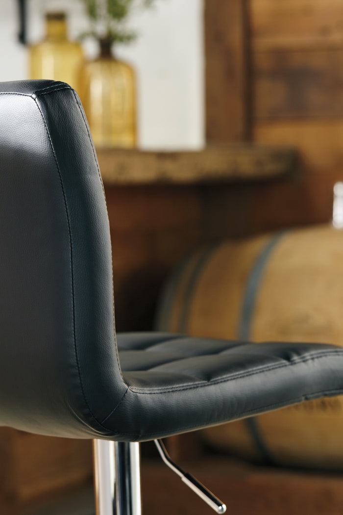 Bellatier Adjustable Height Bar Stool - Adams Furniture