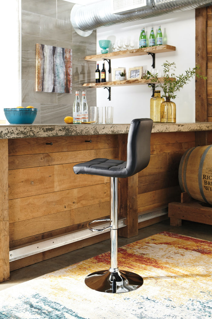 Bellatier Adjustable Height Bar Stool - Adams Furniture