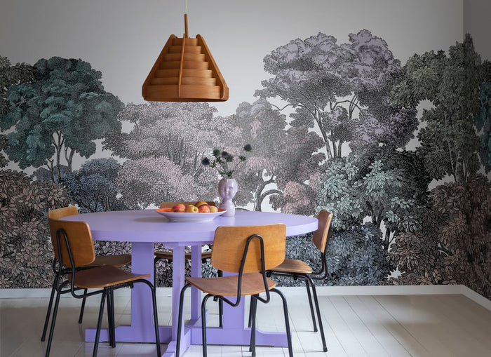Bellewood Clouds - Rainbow - Custom Sized Wallpaper Mural (per m2)