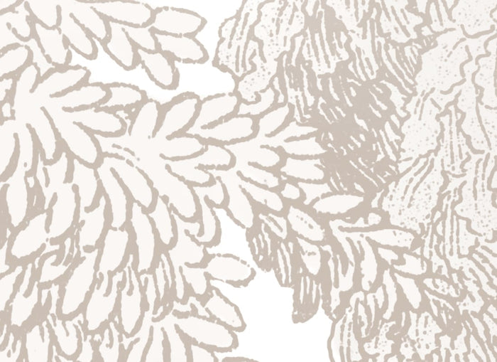 Bellewood Clouds - Sand - Custom Sized Wallpaper Mural (per m2)