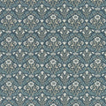 Bellflowers Wallpaper - Morris - Indigo Linen