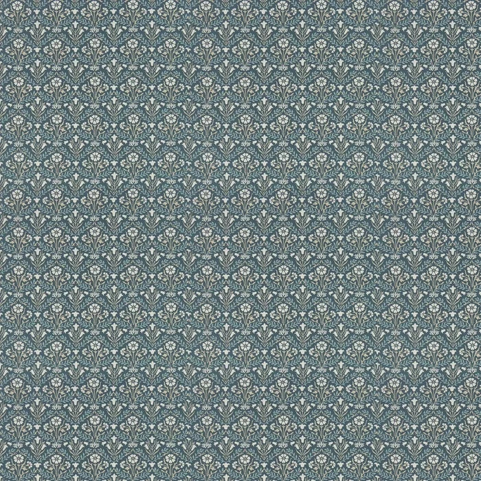Bellflowers Wallpaper - Morris - Indigo Linen