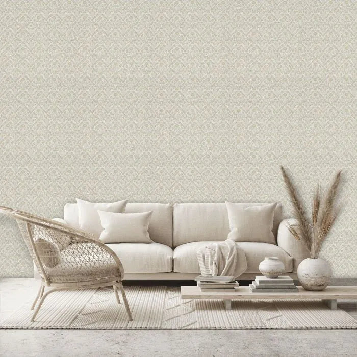 Bellflowers Wallpaper - Morris - Linen/Cream