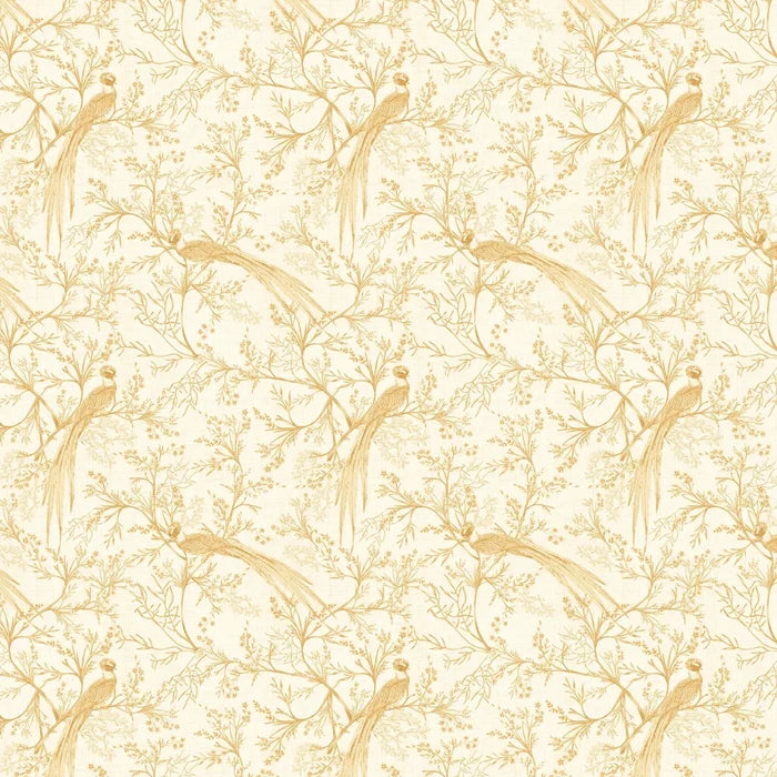 Bird Toile Wallpaper - Honey