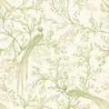 Bird Toile Wallpaper - Sage
