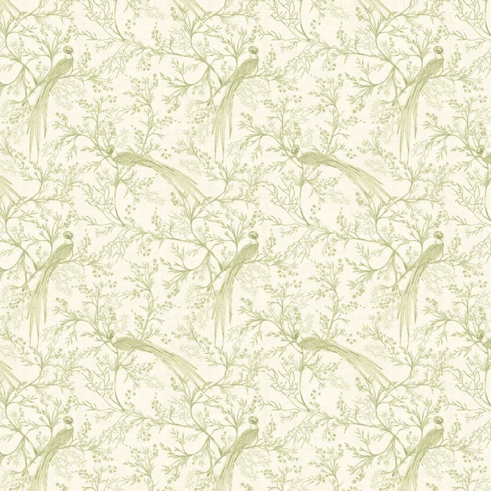 Bird Toile Wallpaper - Sage
