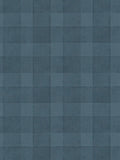 Bistro Plaid - Checkered Wallpaper - Blue