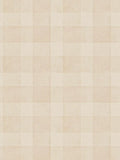 Bistro Plaid - Checkered Wallpaper - Cream