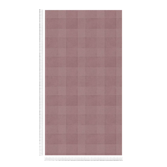 Bistro Plaid - Checkered Wallpaper - Purple