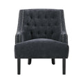 Black Nailhead Accent Chair - Adams Furniture