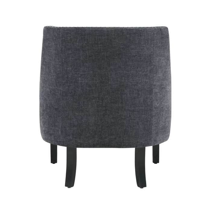 Black Nailhead Accent Chair - Adams Furniture