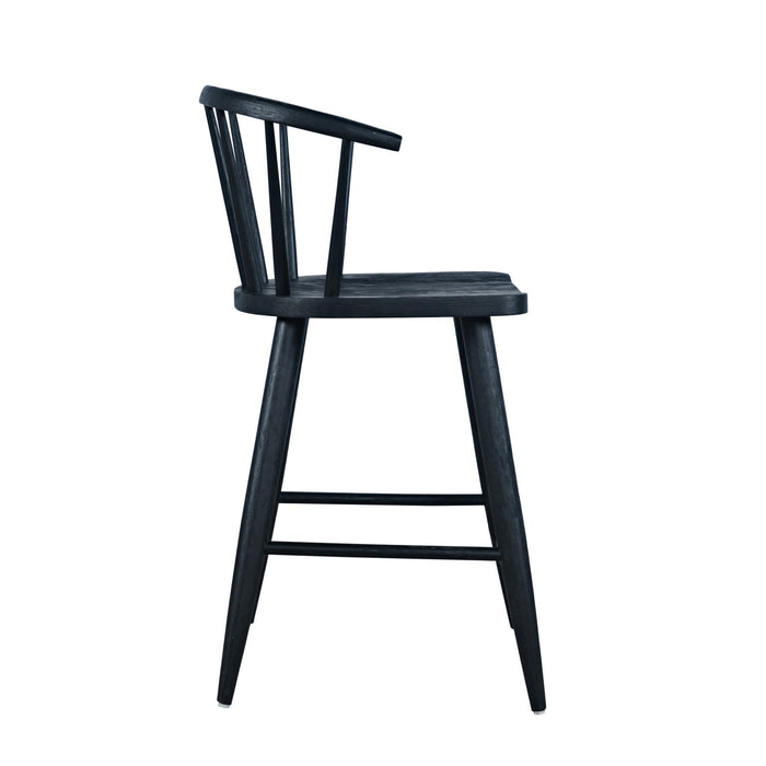 Black Spindle Bar Stool - Adams Furniture