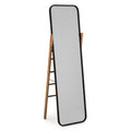Black/Brown Freestanding Floor Mirror