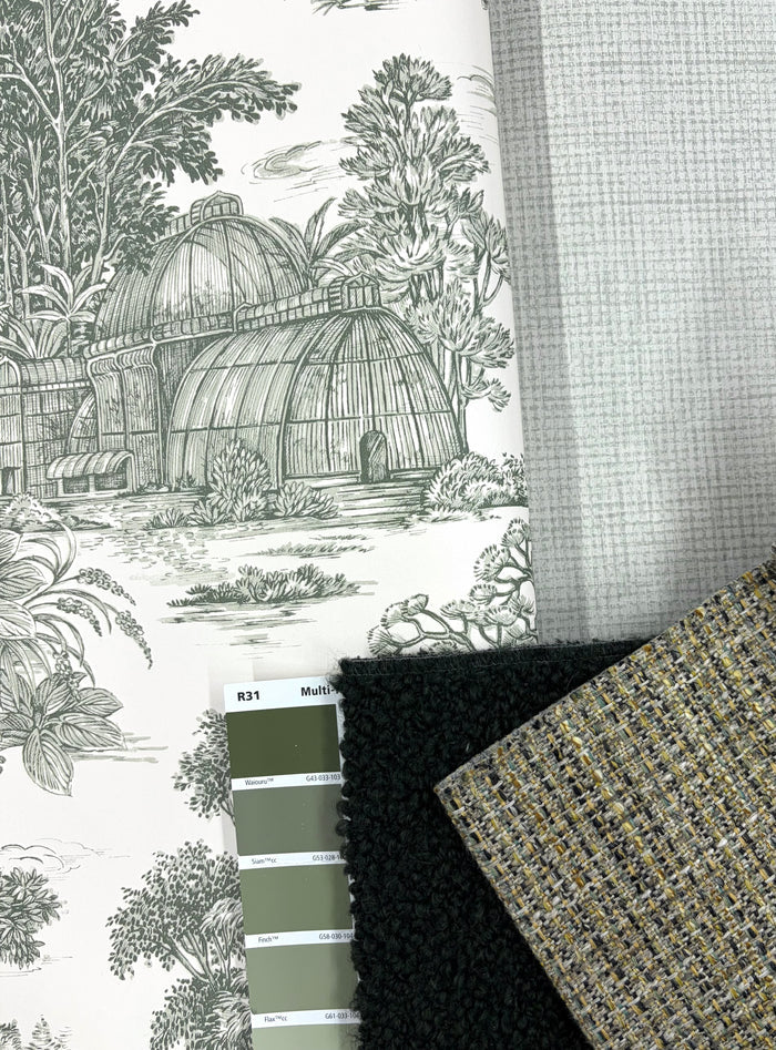 Blenheim – Garden Toile Wallpaper – Green
