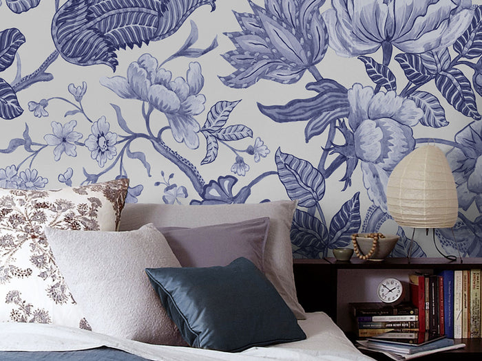 Bleuet - Custom Sized Mural Wallpaper (per m2)
