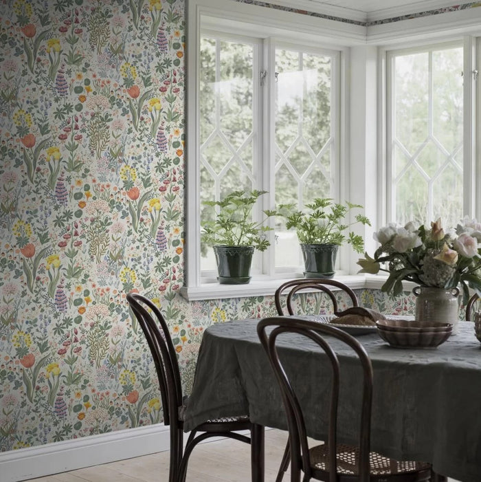 Bloomsterhav Wallpaper - White