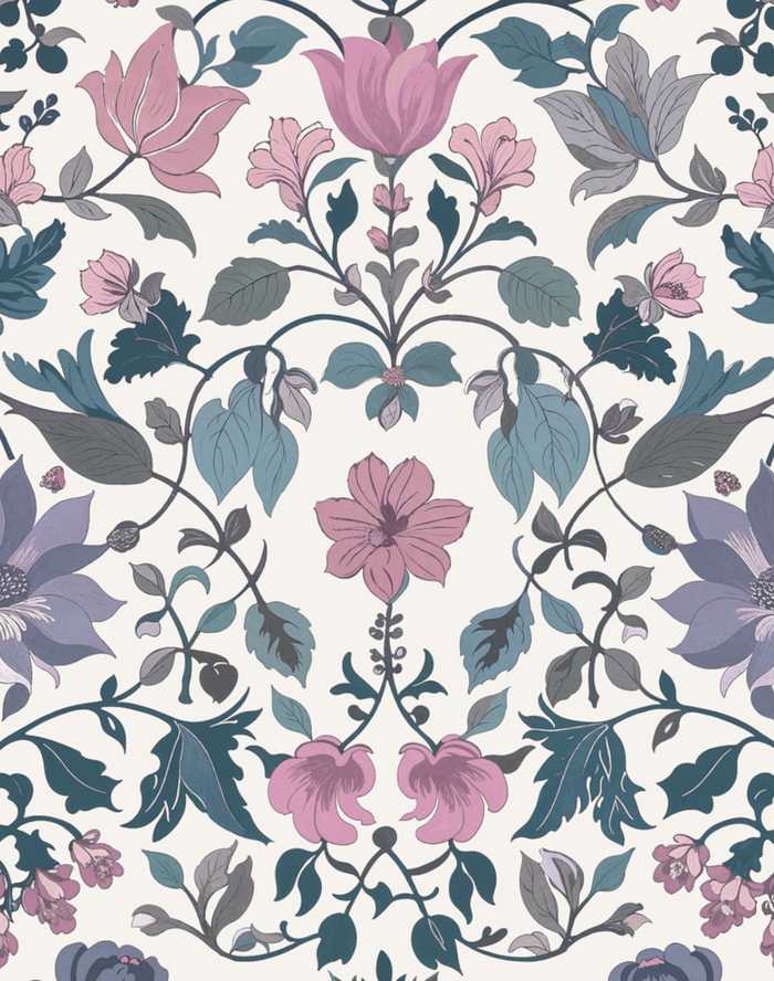 Bocage Wallpaper - Teal