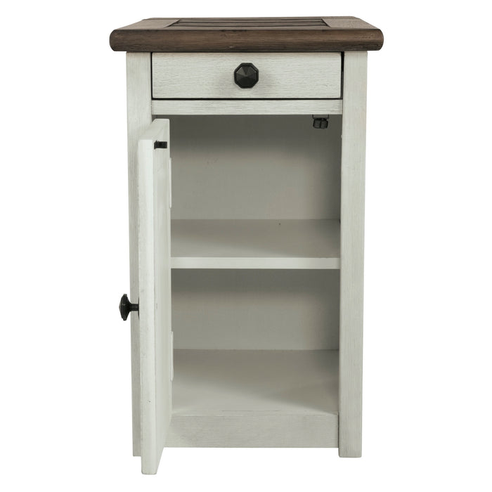 Bolanburg Chairside End Table with USB Ports & Outlets - Adams Furniture